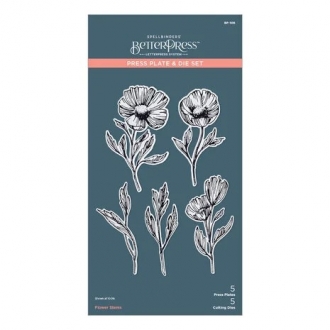 Flower Stems Press Plate &...